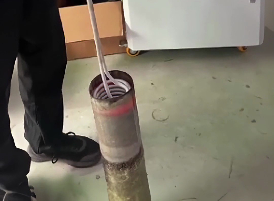 手持式高頻加熱機(jī)有多強(qiáng)，鋼管、不銹鋼內(nèi)孔加熱全搞定